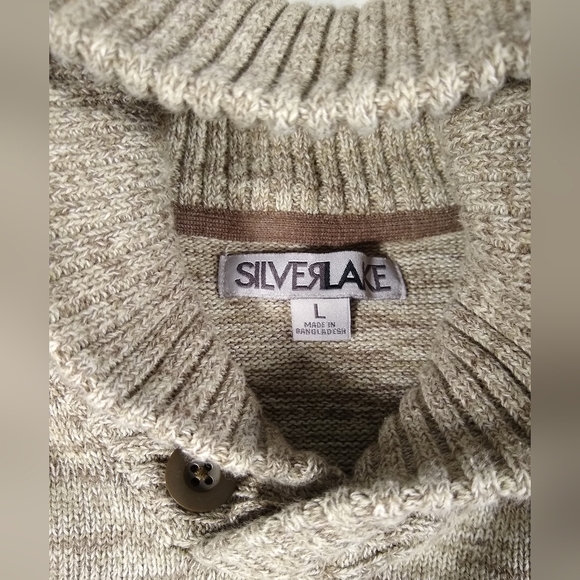 Boy's Large Silverlake Marled Brown/Tan Pullover Sweater Cotton Blend - Picture 2 of 8